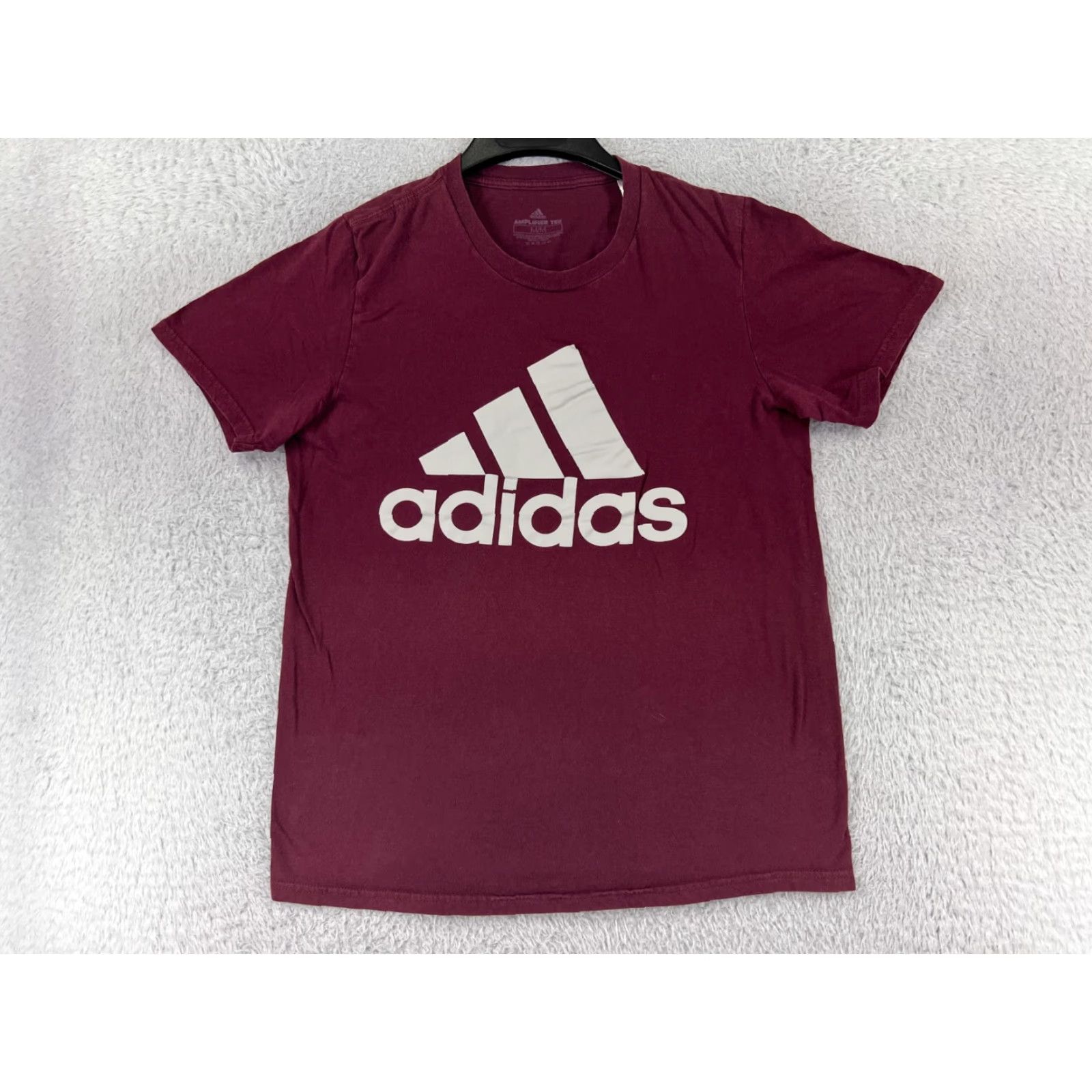Adidas Adidas Shirt Mens Medium Red Short Sleeve Crew Neck Logo 100% Cotton T-Shirt Sports Body 1990s Size US M / EU 48-50 / 2 - 2 Thumbnail