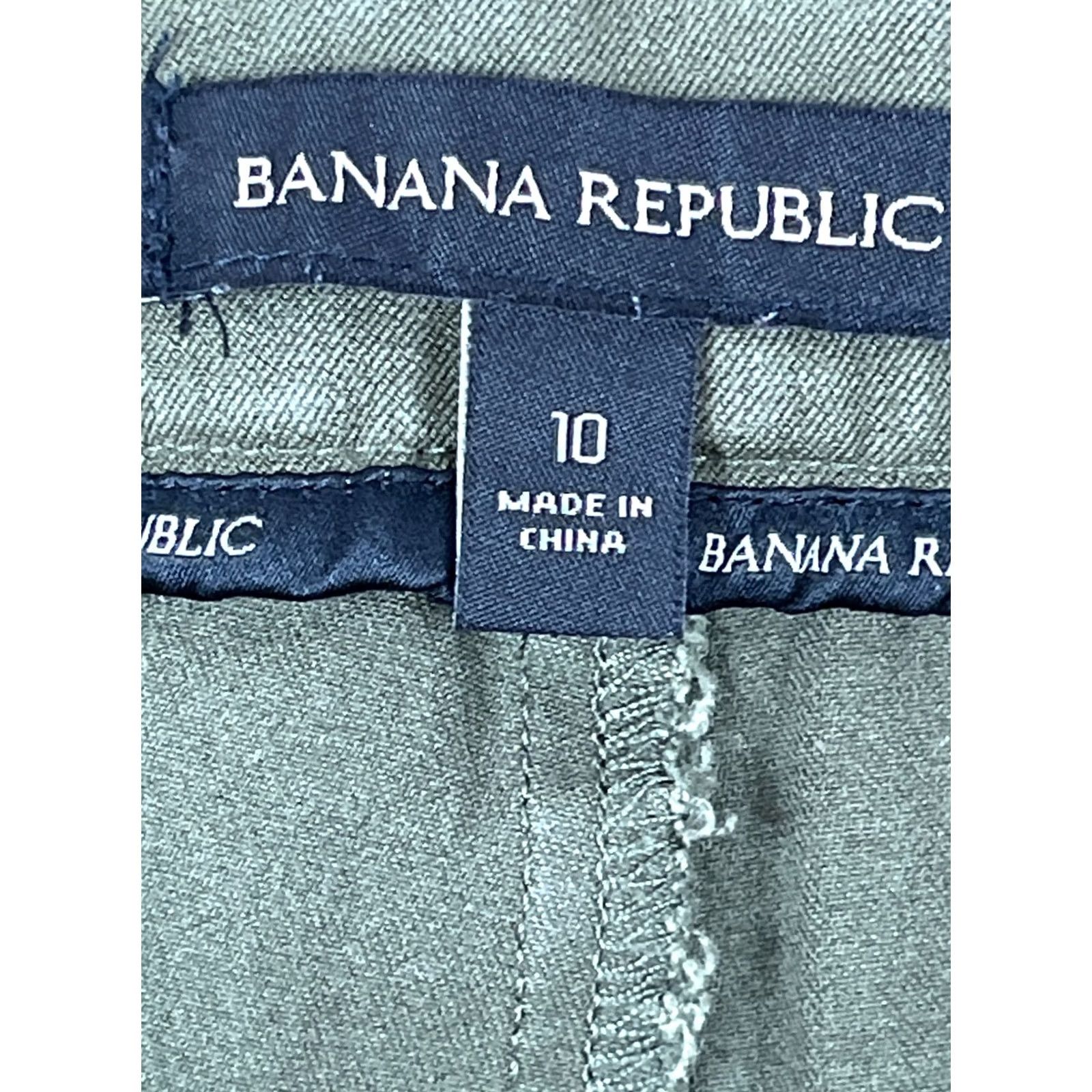 Banana Republic Banana Republic Pants Womens Size 10 Mid Rise Straight Leg Green Regular Fit Size 32" / US 10 / IT 46 - 6 Thumbnail