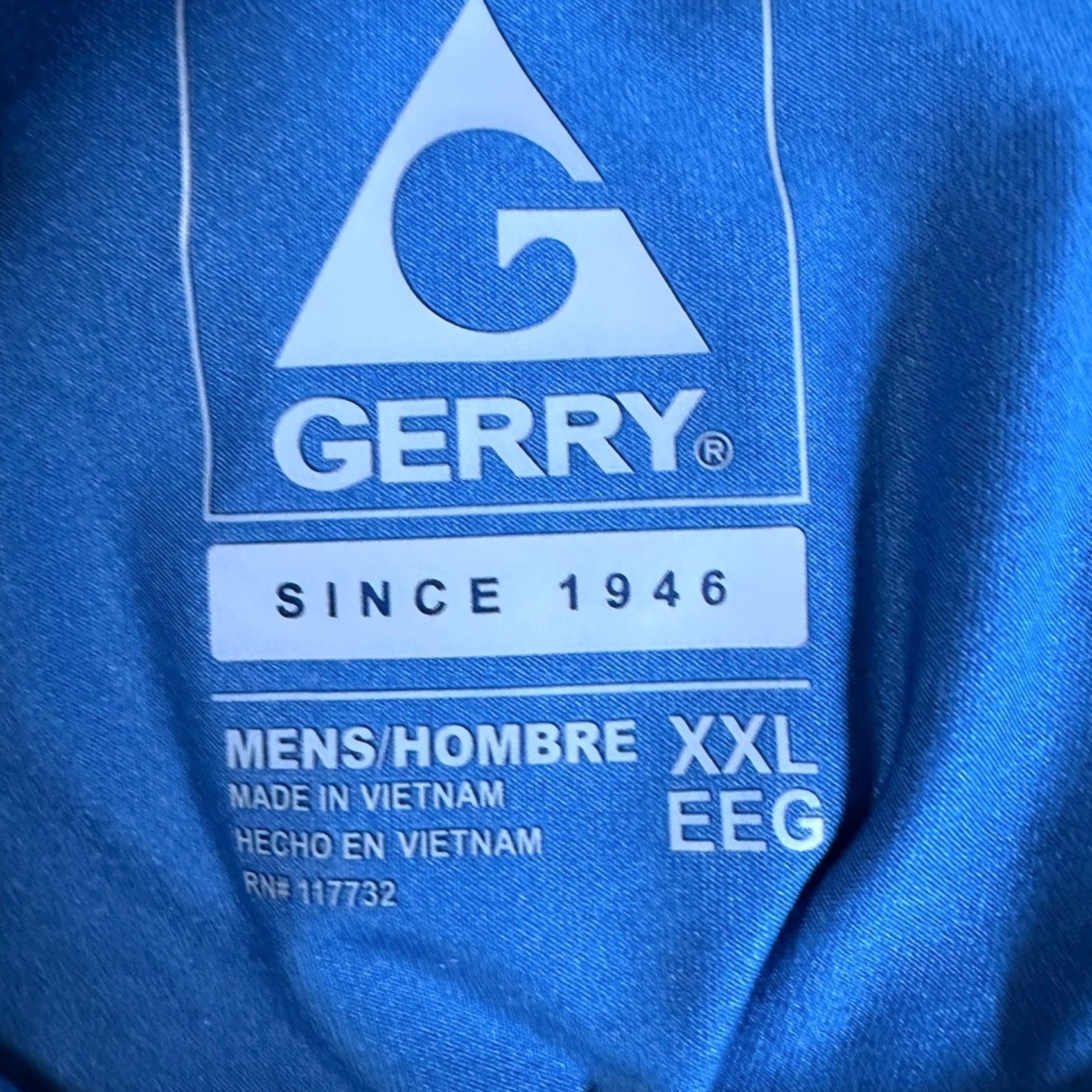 Vintage Gerry Polo Shirt 2XL Blue Short Sleeve Regular Fit Breathable Tech Stretch Rugby Shirt Mens Polo Shirt Clothing Size US XXL / EU 58 / 5 - 5 Thumbnail