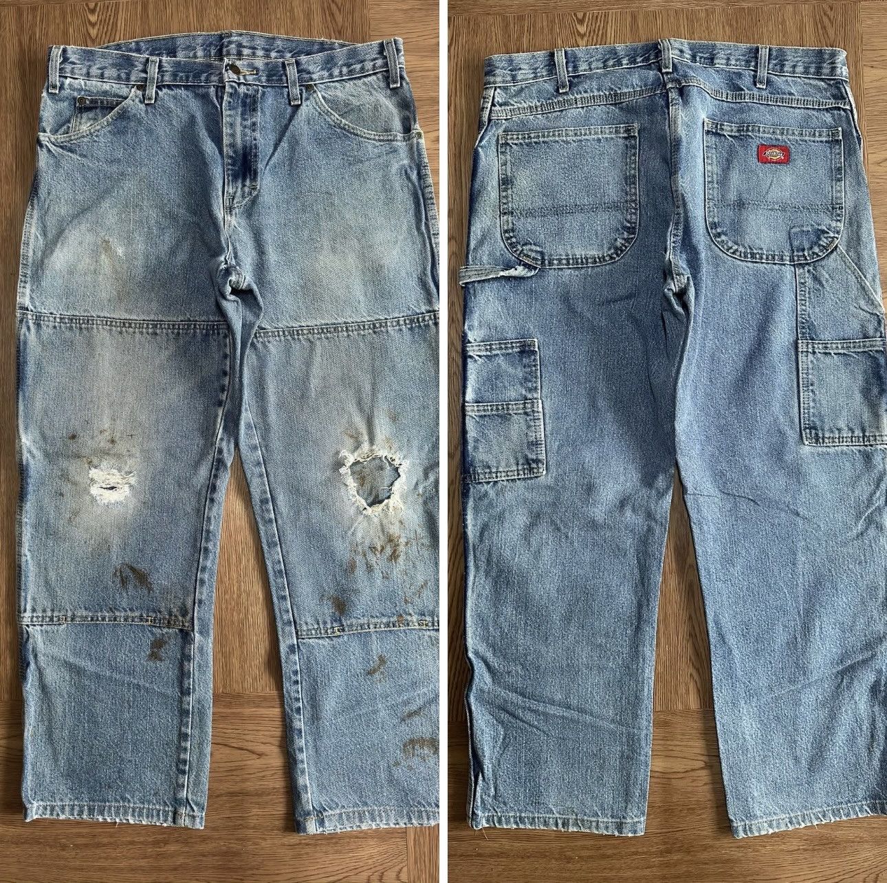 Dickies Vintage Distressed Dickies Carpenter Double Knee Size US 36 / EU 52 - 1 Thumbnail