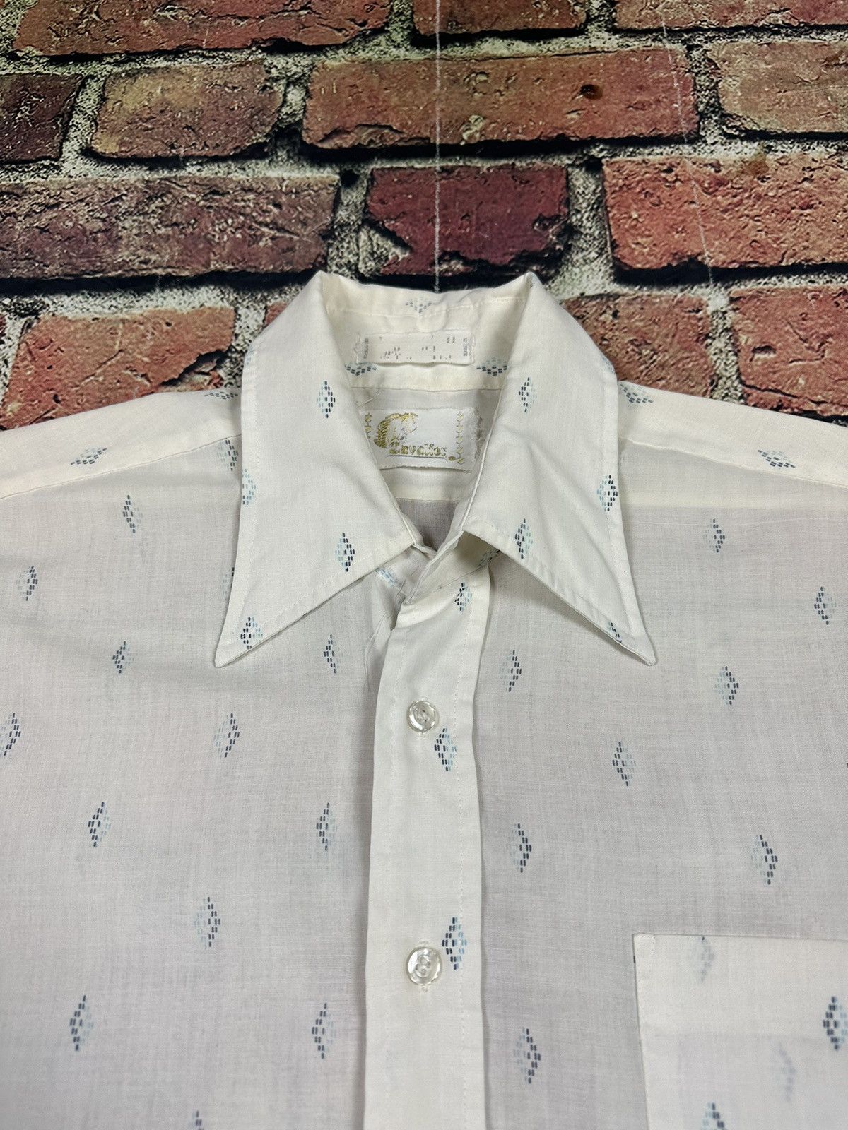 Vintage Vintage Cavalier Button Up Shirt AOP 60s Point Collar Size US L / EU 52-54 / 3 - 6 Thumbnail