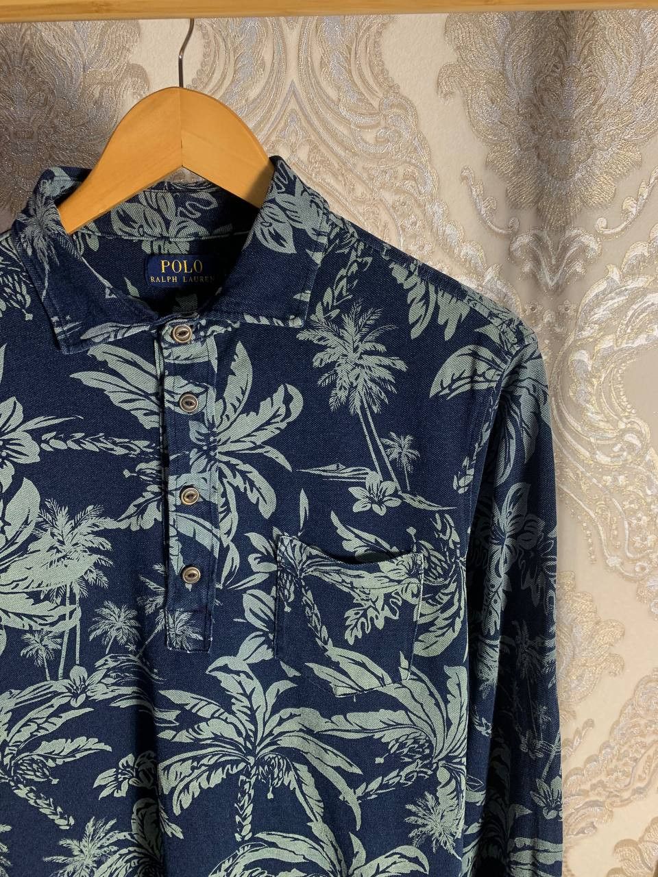 Polo Ralph Lauren Vintage Polo Ralph Lauren Flowers Designer Rugby Y2K 90s Size US L / EU 52-54 / 3 - 3 Thumbnail