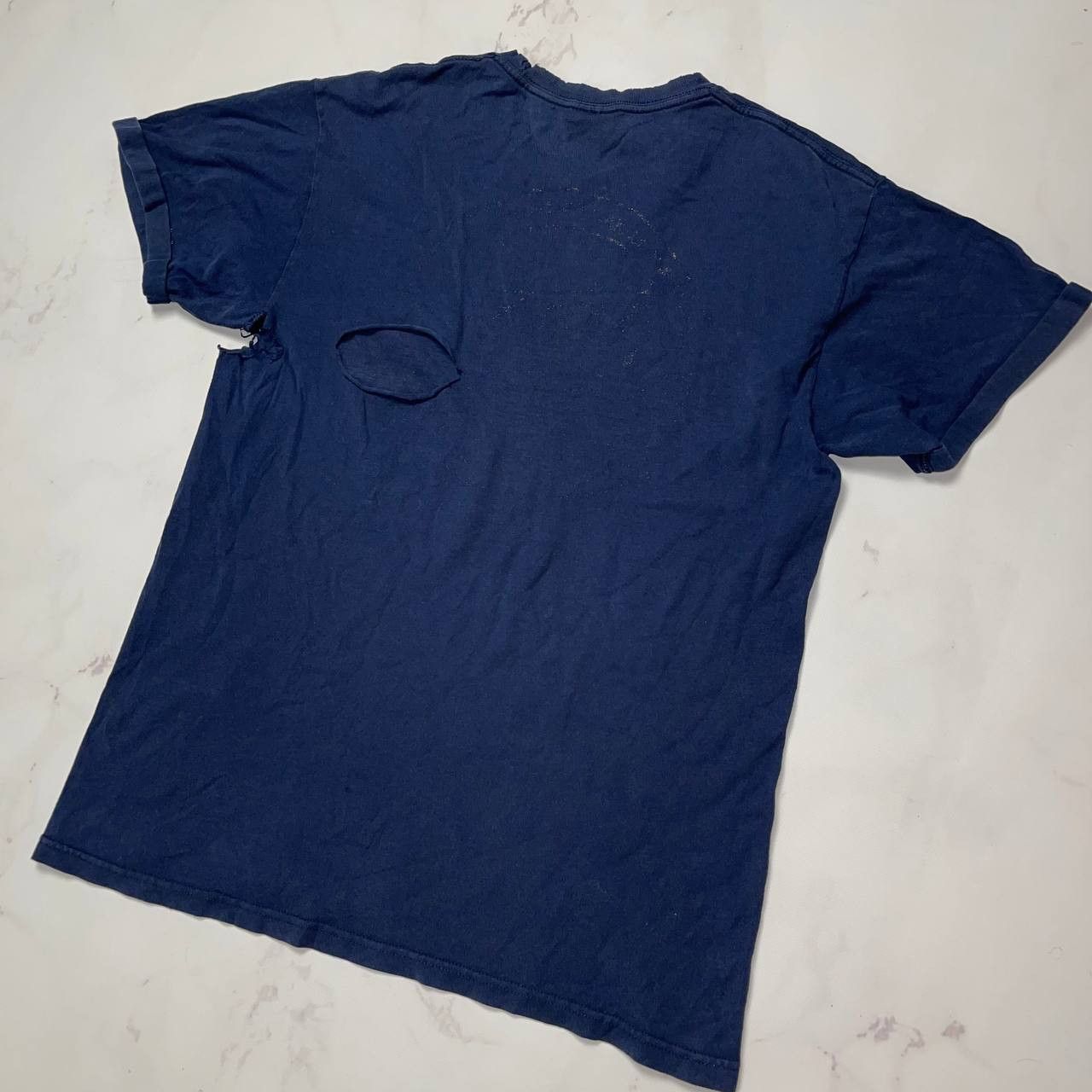 Stussy Vintage Stussy T-Shirt HandMade Navy blue Size M Size US M / EU 48-50 / 2 - 7 Thumbnail