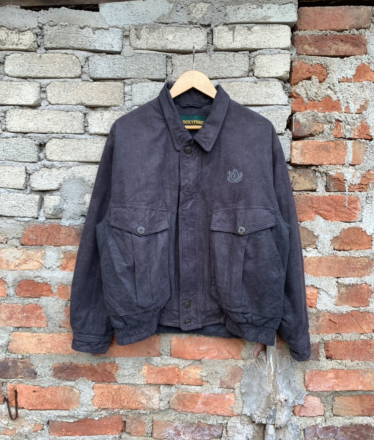 Japanese Brand Vintage Rocky Ford Bomber Jacket Size US L / EU 52-54 / 3 - 1 Thumbnail