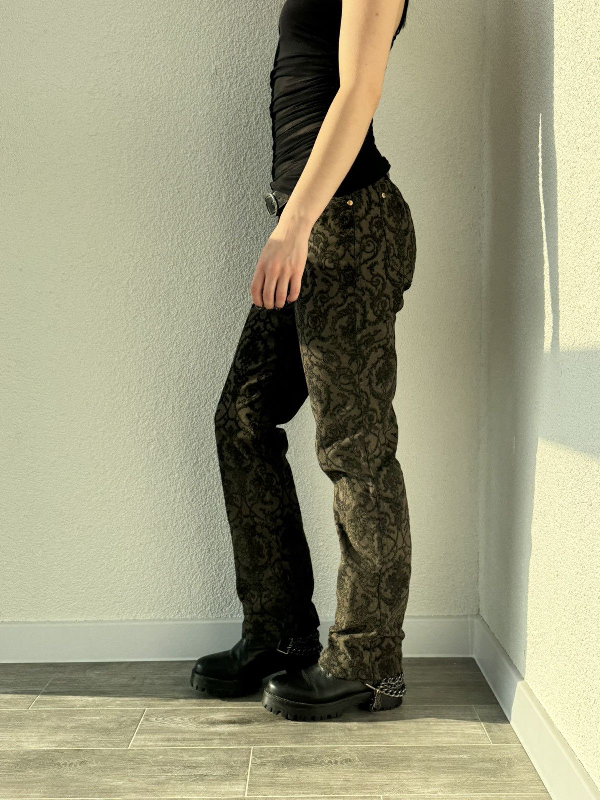 Just Cavalli Roberto Cavalli Pattern Pants Size 32" / US 10 / IT 46 - 2 Thumbnail