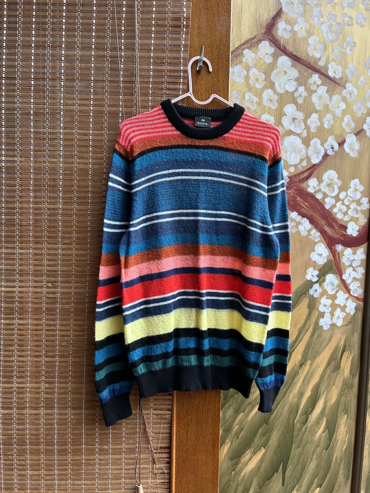 Paul Smith PS by Paul Smith Multi-Stripe Wool Blend Crewneck Sweater Size US S / EU 44-46 / 1 - 1 Thumbnail