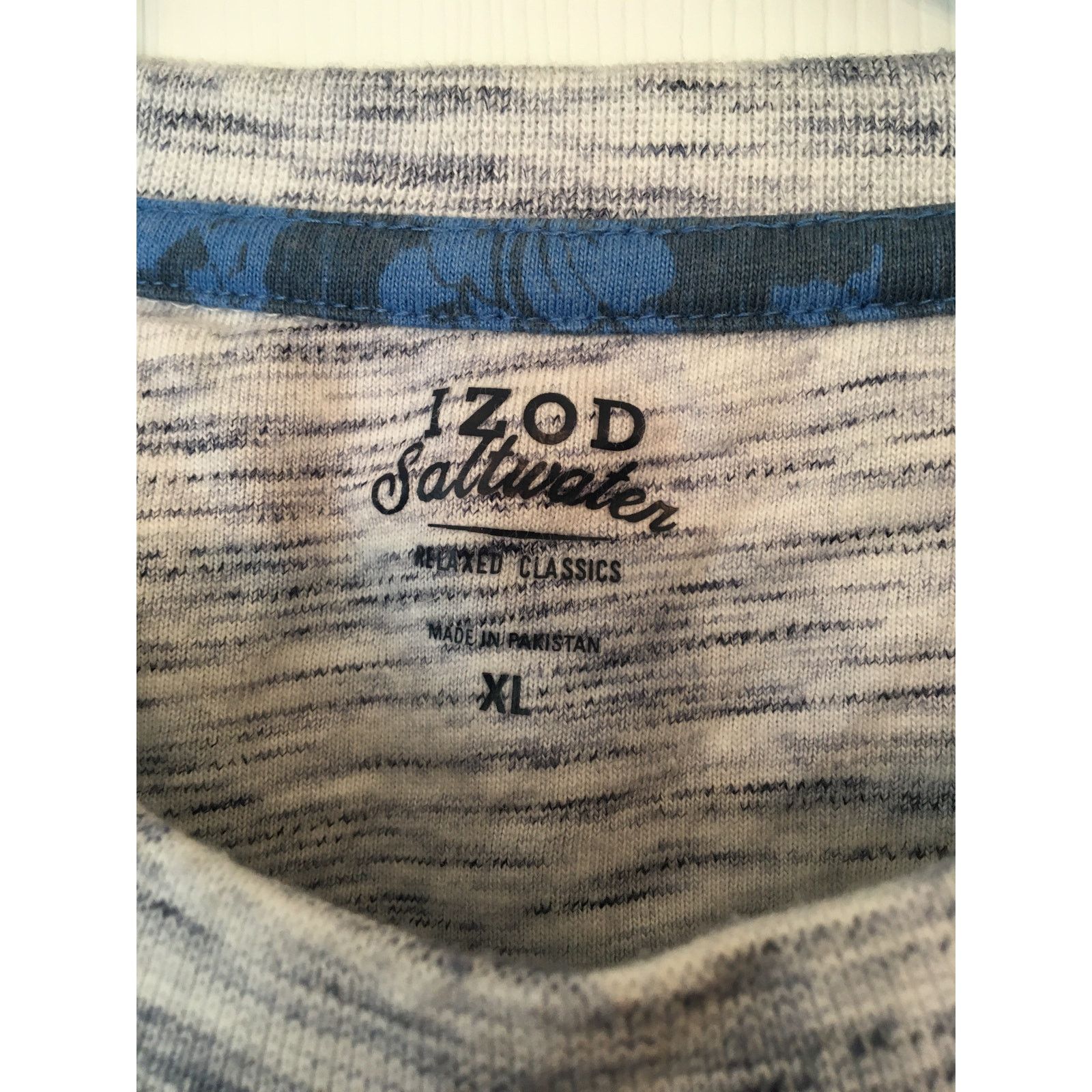 Izod Izod Saltwater Relaxed Classics XL Short Sleeve Tee Shirt Size US XL / EU 56 / 4 - 4 Thumbnail