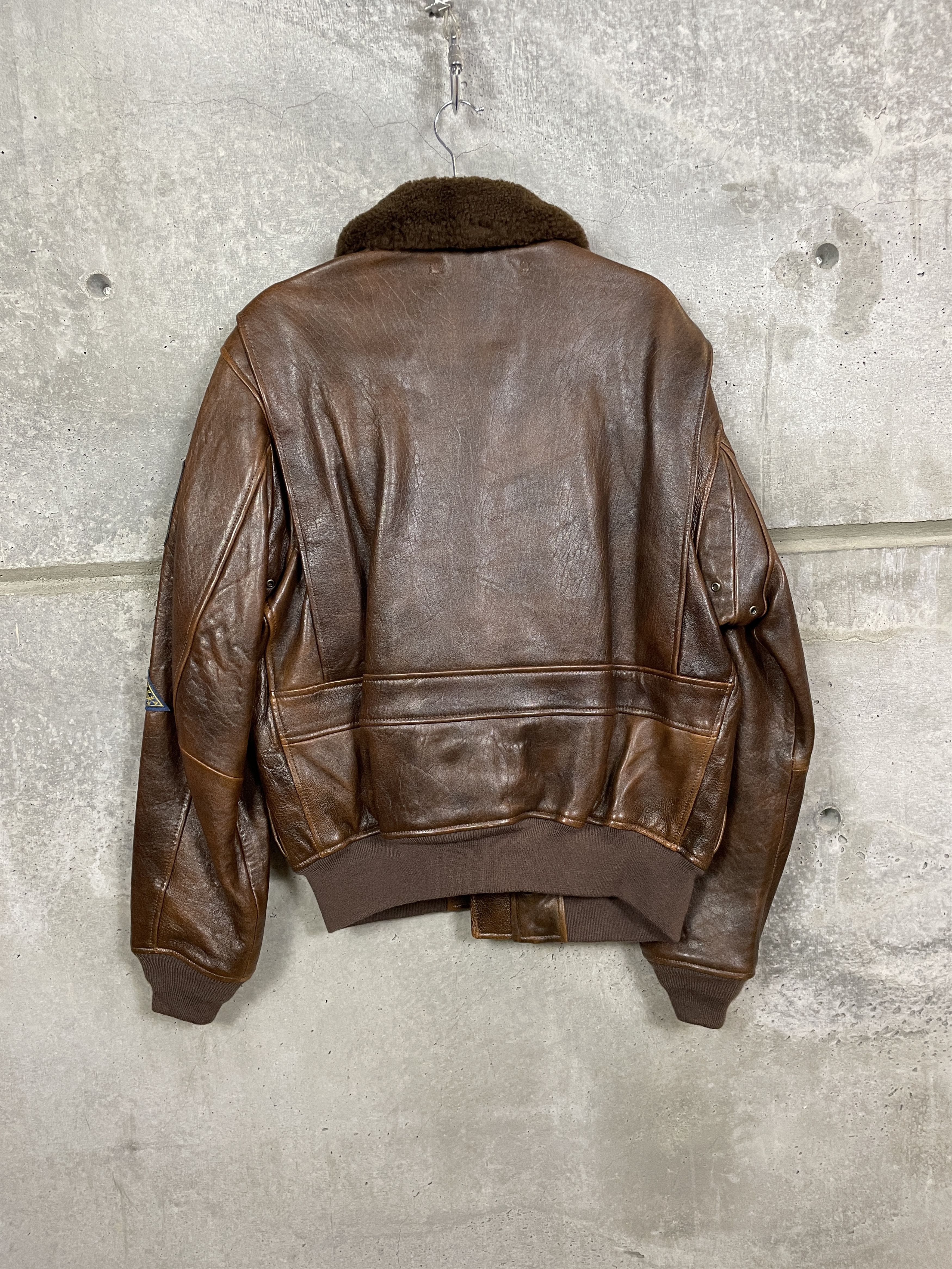 Avirex Avirex 'Top Gun' Patched G-1 Aviator Flight Jacket Size US L / EU 52-54 / 3 - 8 Thumbnail