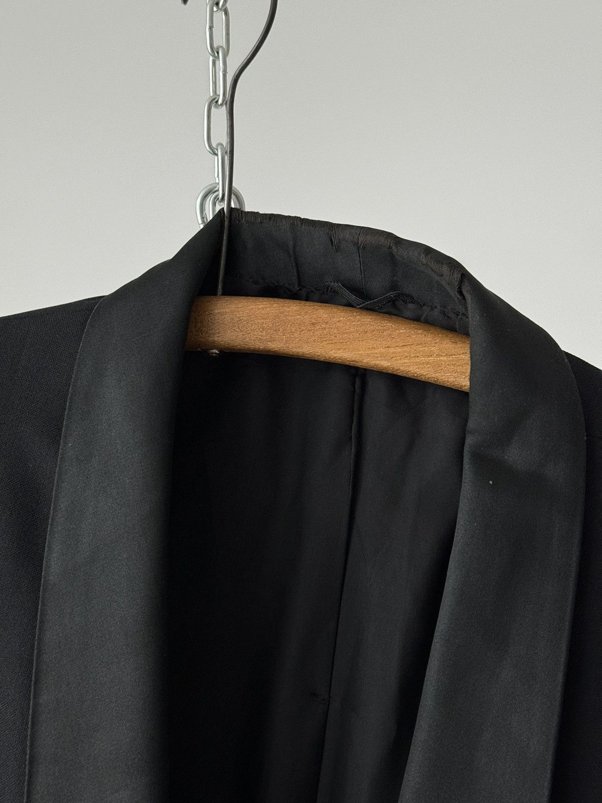 Vintage ≈1960s Vintage American ‘Union Label’ Tuxedo Blazer Jacket Size 42R - 4 Thumbnail