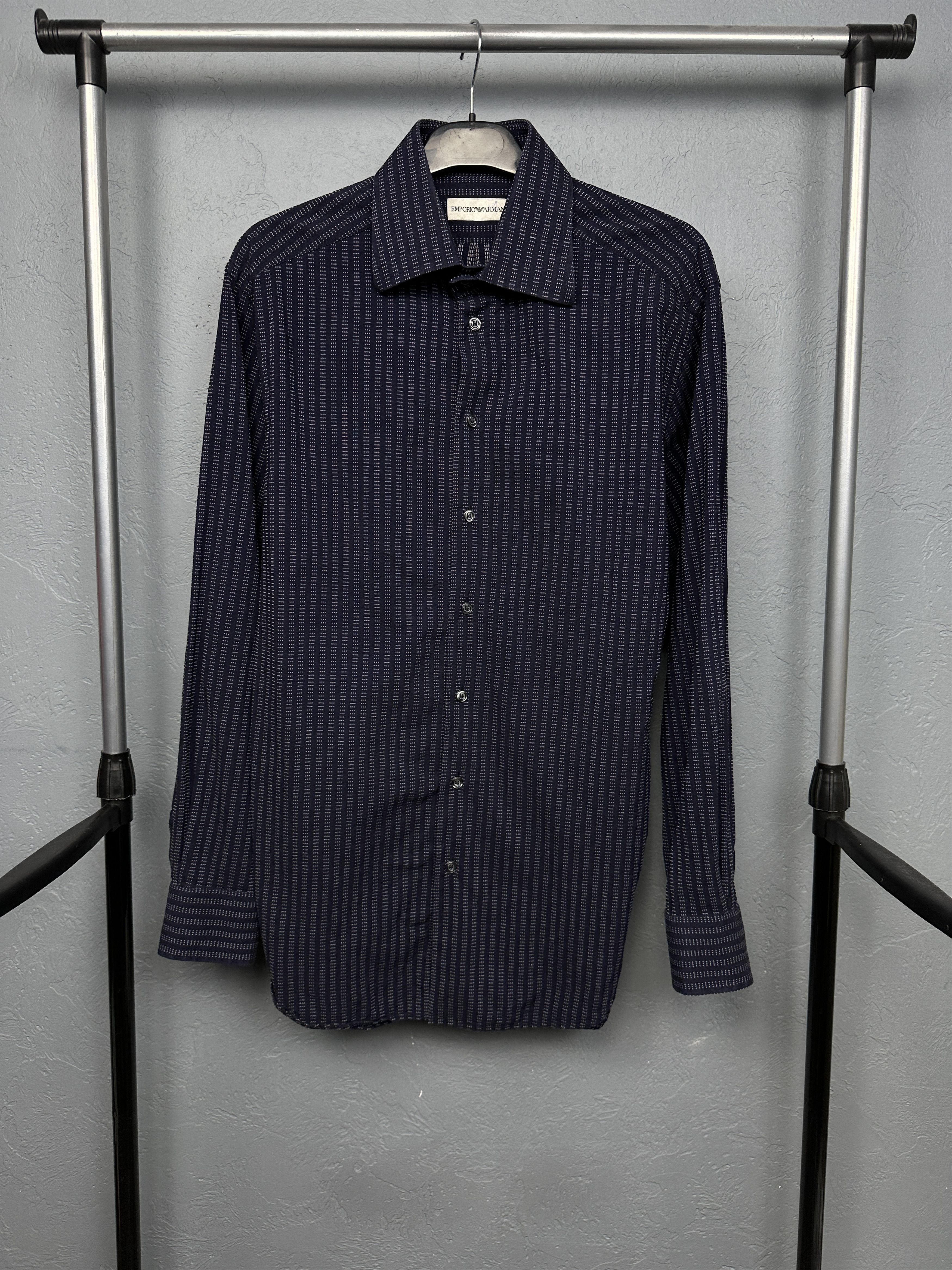 Emporio Armani Emporio Armani Mens Long Sleeve Shirt Size US L / EU 52-54 / 3 - 1 Thumbnail
