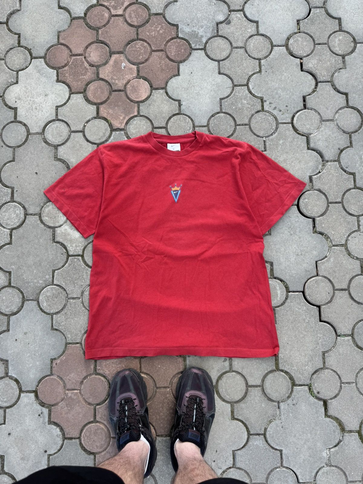 Nike Vintage Nike Center Logo USA Oversized Tee Y2K USA Size US M / EU 48-50 / 2 - 2 Thumbnail