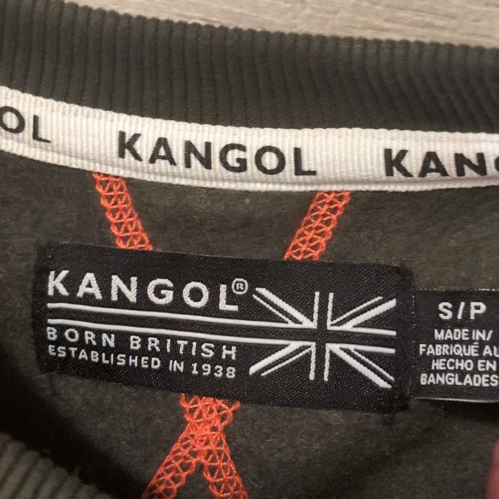 Kangol Kangol Born British Green Orange Crewneck Sweatshirt Small Size US S / EU 44-46 / 1 - 2 Thumbnail