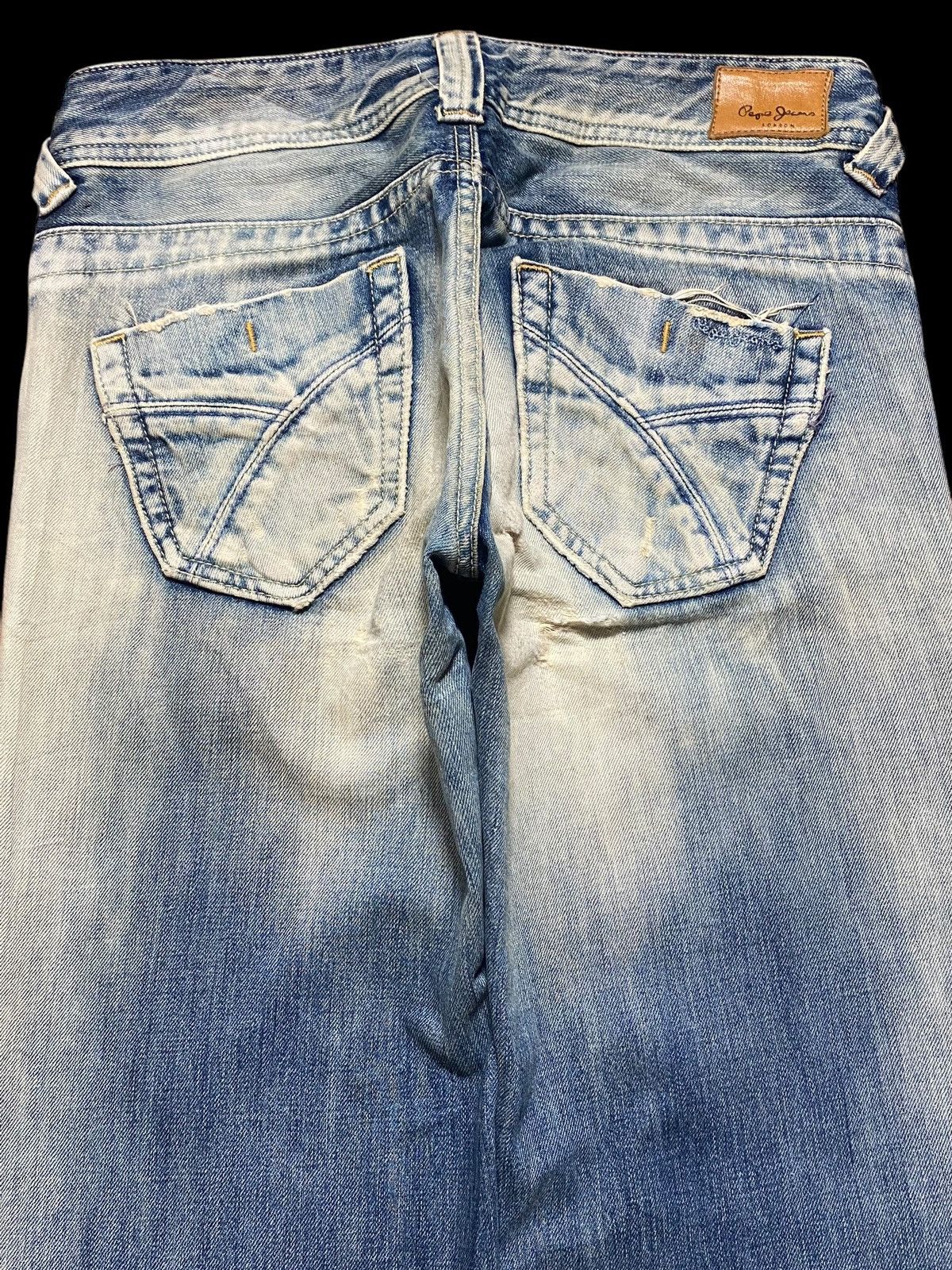 Hysteric Glamour Vintage Pepe Fade Wash Little Bootcut Style Distressed Jeans Size US 29 - 4 Thumbnail