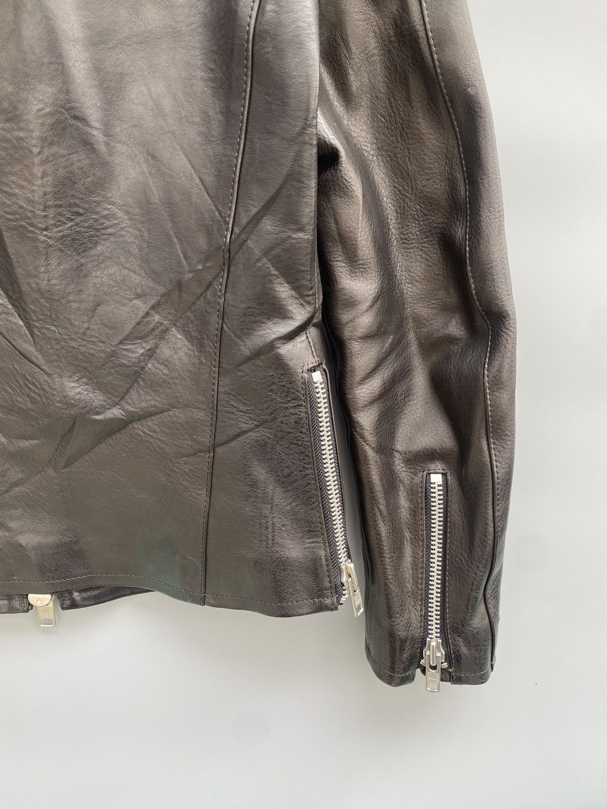 Isamu Katayama Backlash Isamu Katayama Backlash Cafe Racer Leather Jacket Size US S / EU 44-46 / 1 - 13 Thumbnail