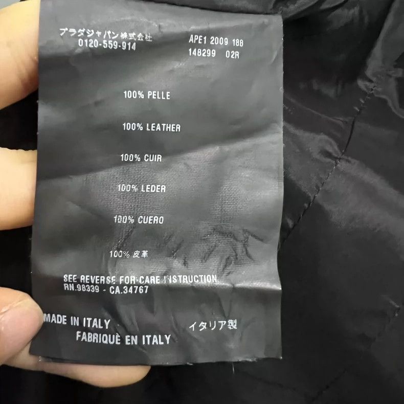Prada Prada Black slanted zipper leather jacket 2502-Nextarrow Size US XXS / EU 40 - 4 Thumbnail