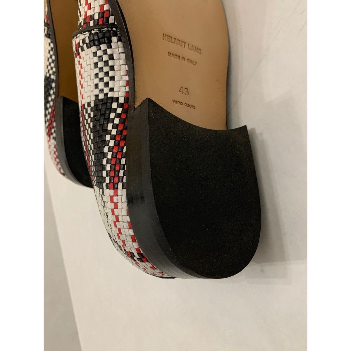 Helmut Lang HELMUT LANG WOVEN OXFORD LEATHER SHOES Size US 10 / EU 43 - 8 Thumbnail