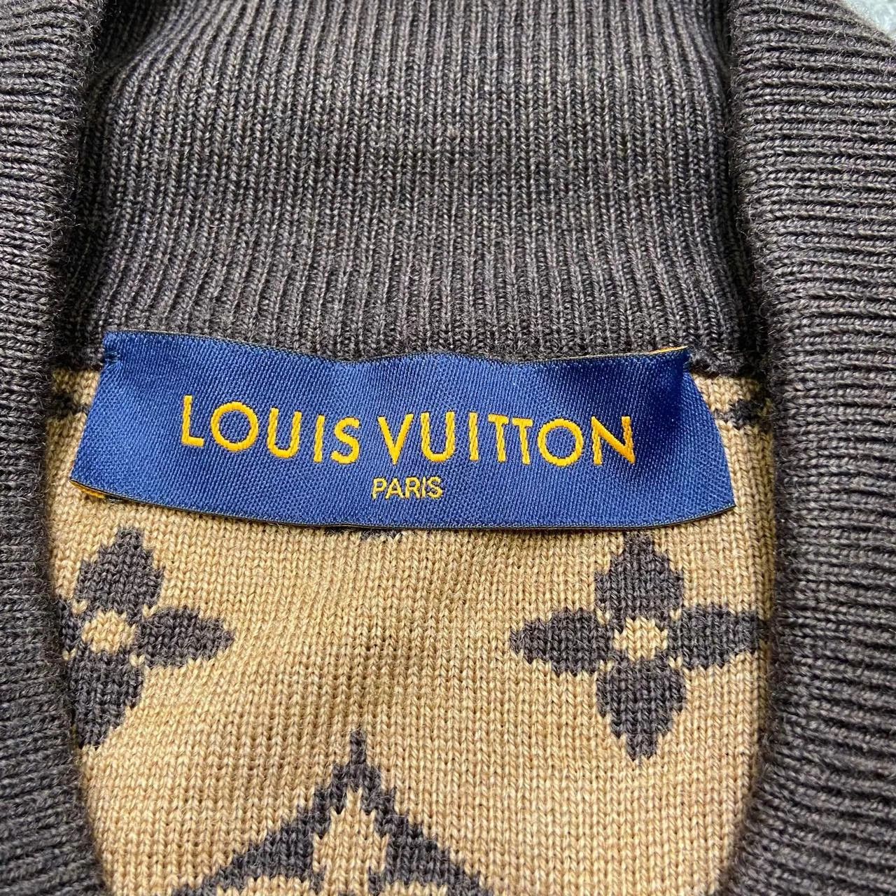 Louis Vuitton Louis Vuitton × NBA Brown Monogram Knit Jacket XL Size US XL / EU 56 / 4 - 4 Thumbnail