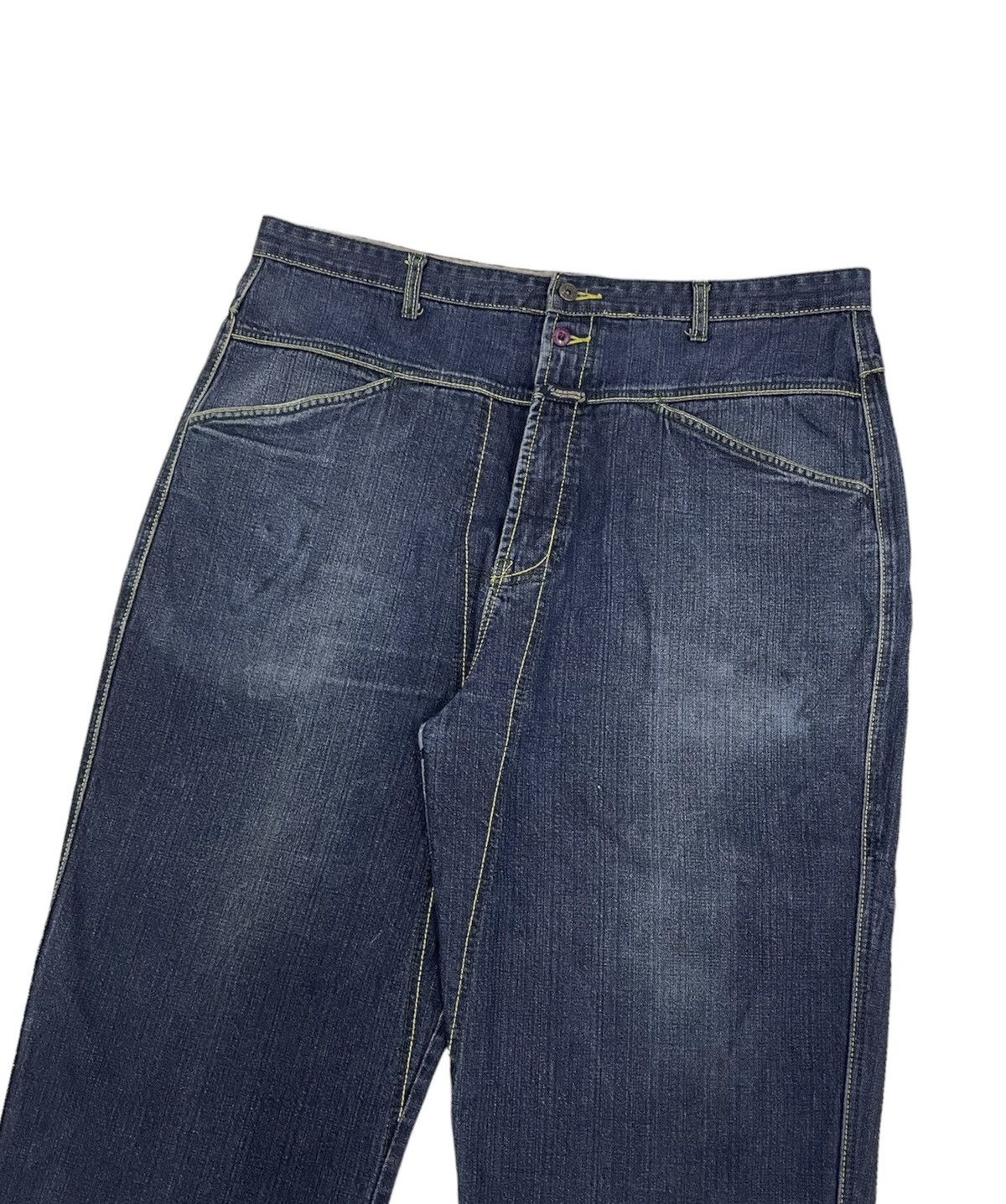 JNCO Vintage MFG Baggy Jeans Embroidery Logo Size US 41 - 7 Thumbnail