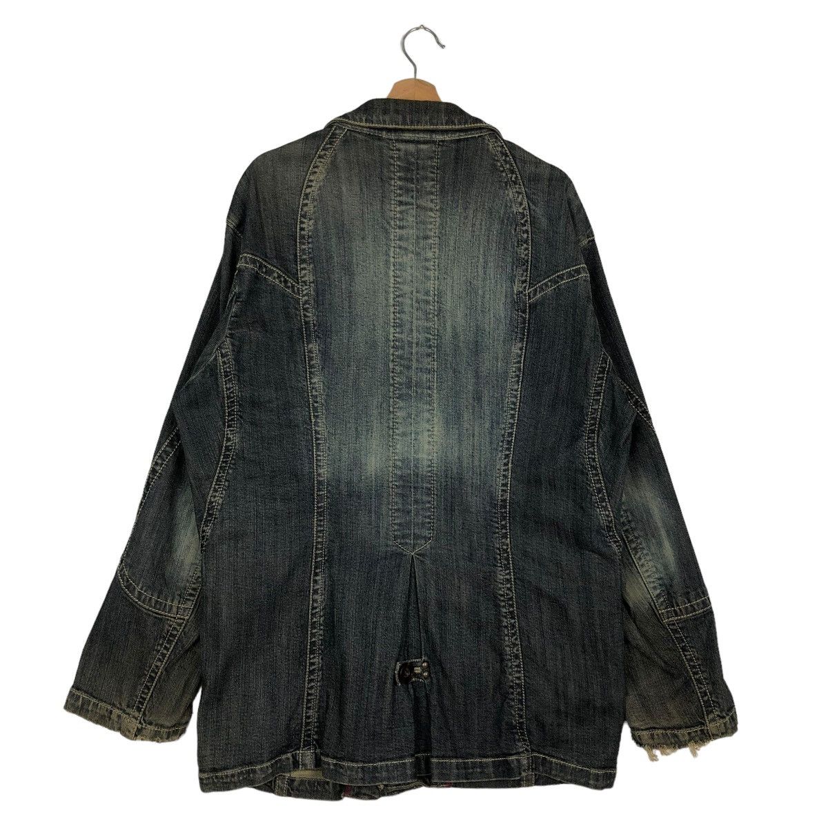 Japanese Brand 🔥VINTAGE DENIM BIKER JACKET BIG POCKET PRIDE Size US M / EU 48-50 / 2 - 7 Thumbnail