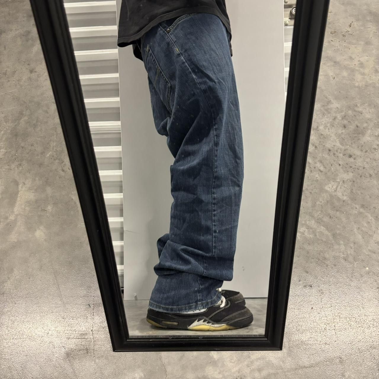 Japanese Brand × Vintage Crazy Vintage Y2K/2000s Grunge Dark Wash Skater Denim Jeans! Size US 40 / EU 56 - 2 Thumbnail