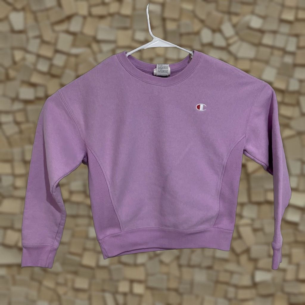 Champion VINTAGE Champion Sweater Womens Small Pink Reverse Weave Crewneck Pullover Sweatshirt Size S / US 4 / IT 40 - 1 Thumbnail