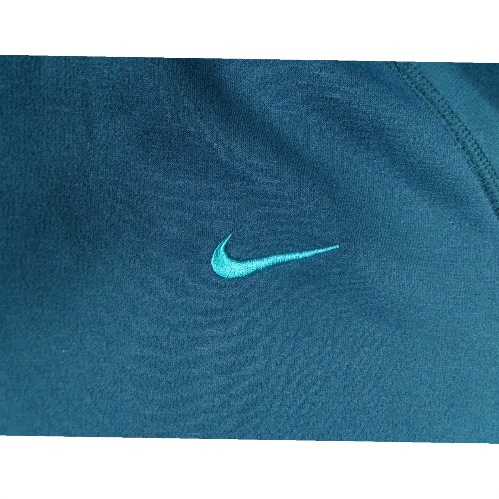 Nike VINTAGE Nike Sweatshirt Women L Teal All Time Fleece Therma Fit Pullover Hoodie Logo Size L / US 10 / IT 46 - 3 Thumbnail