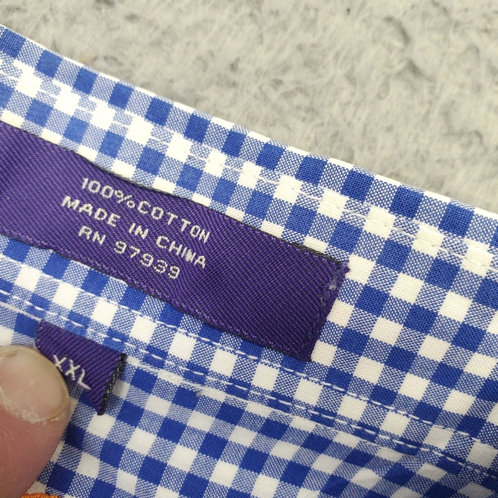 Vintage Alan Flusser Golf Shirt Mens XXL Multi Gingham Long Sleeve Collared Button-Down Size US XXL / EU 58 / 5 - 6 Thumbnail