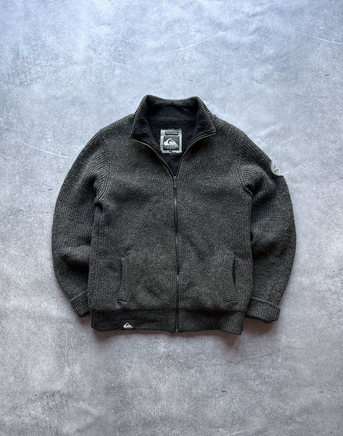 Quicksilver × Vintage Vintage Quicksilver sweatshirt sherpa mens zip Size US M / EU 48-50 / 2 - 1 Thumbnail
