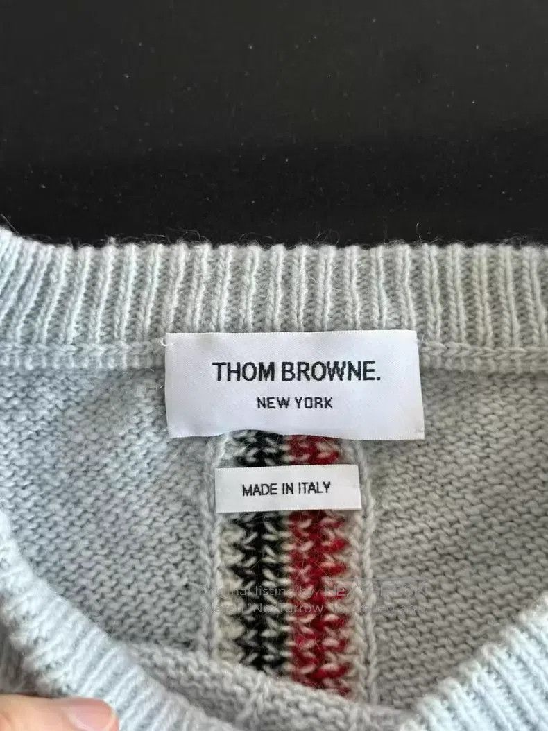 Thom Browne Thom Browne Back Colorblock Sweater Size US XXL / EU 58 / 5 - 3 Thumbnail
