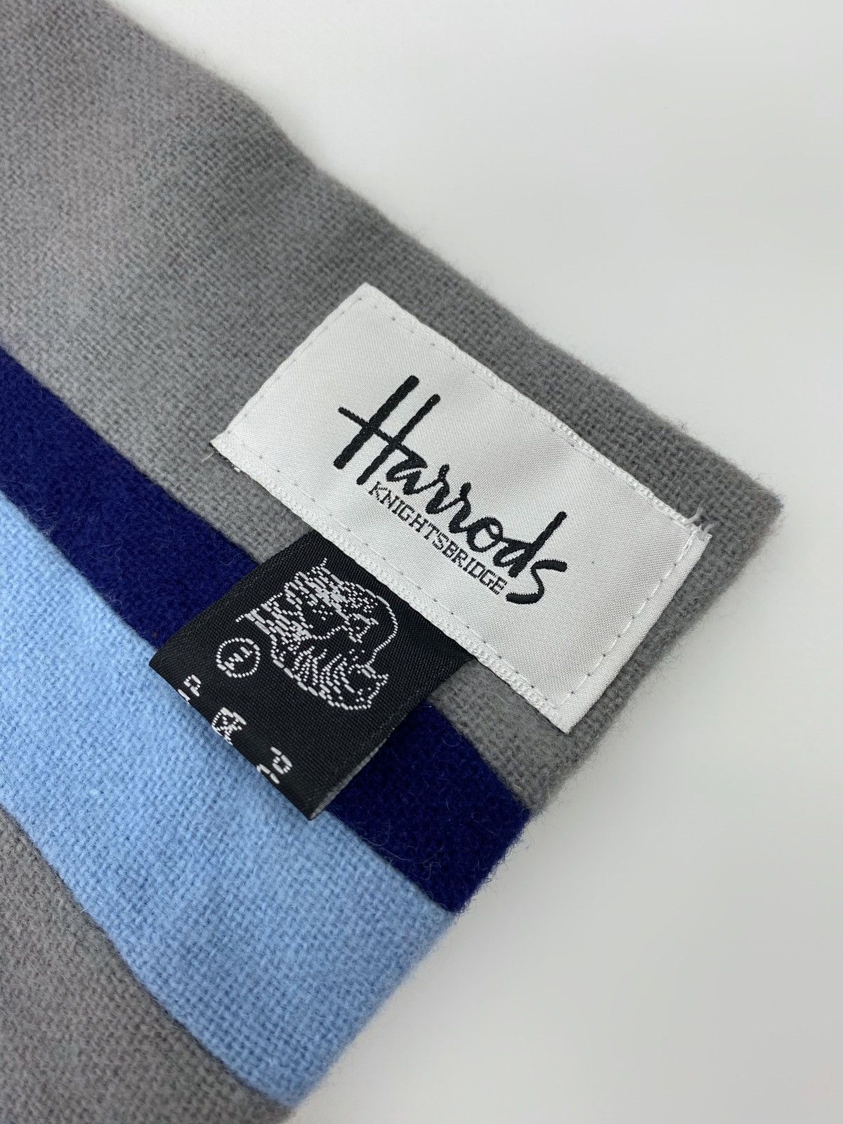 Harrods Harrods Knightsbridge Wool Striped College Scarf Size ONE SIZE - 4 Thumbnail