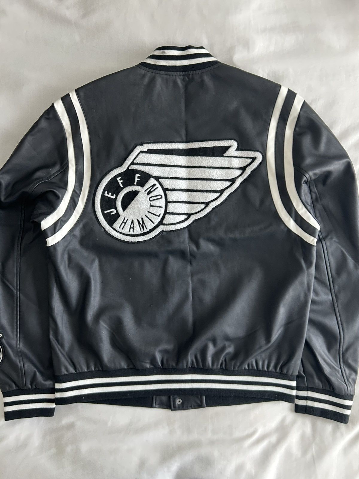 Jeff Hamilton Jeff Hamilton Racing Jacket Bomber GH Wings Logo Signed Size US L / EU 52-54 / 3 - 7 Thumbnail