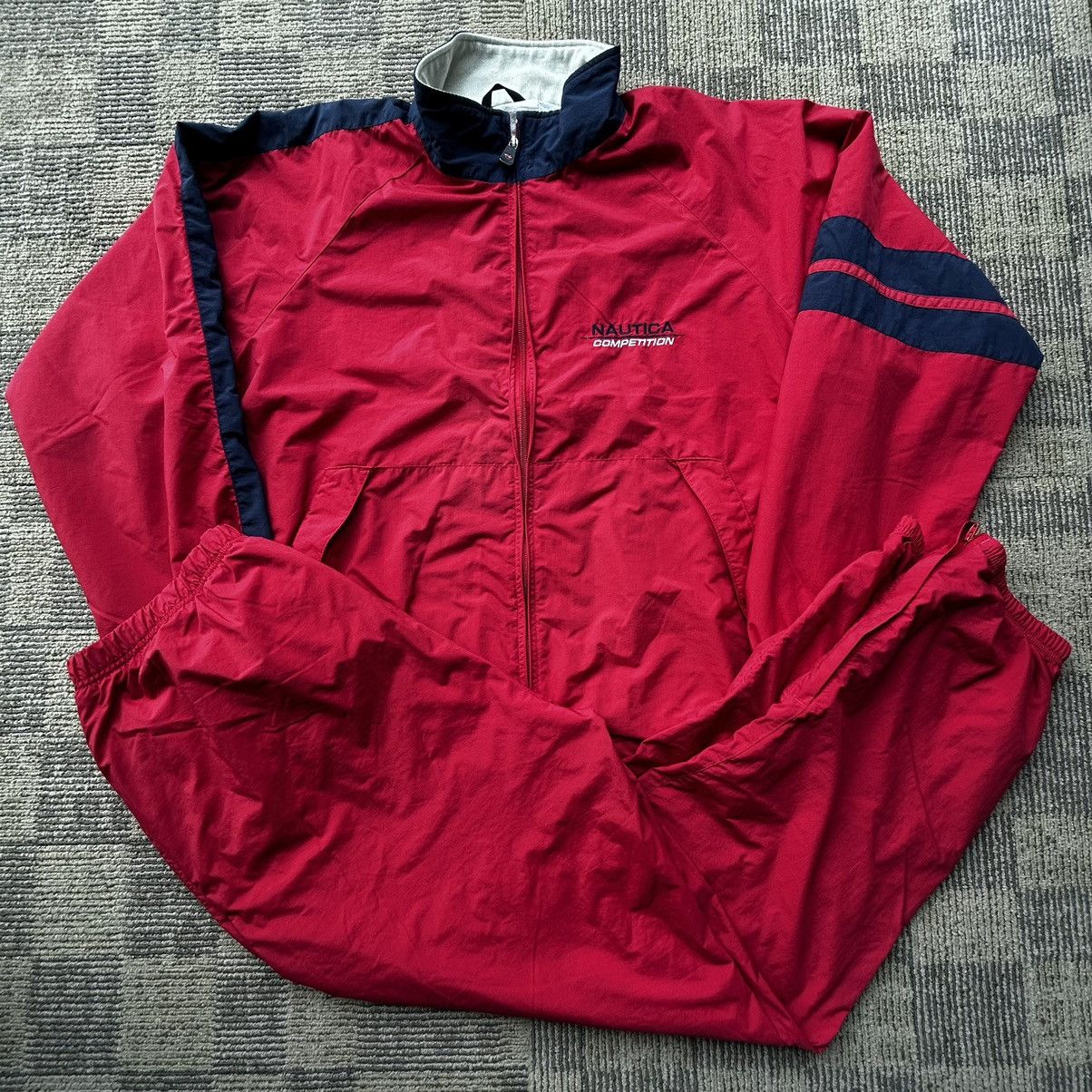 Nautica VTG Nautica Competition Mens Red/Navy 2 Piece Tracksuit Y2K Size US XL / EU 56 / 4 - 1 Thumbnail