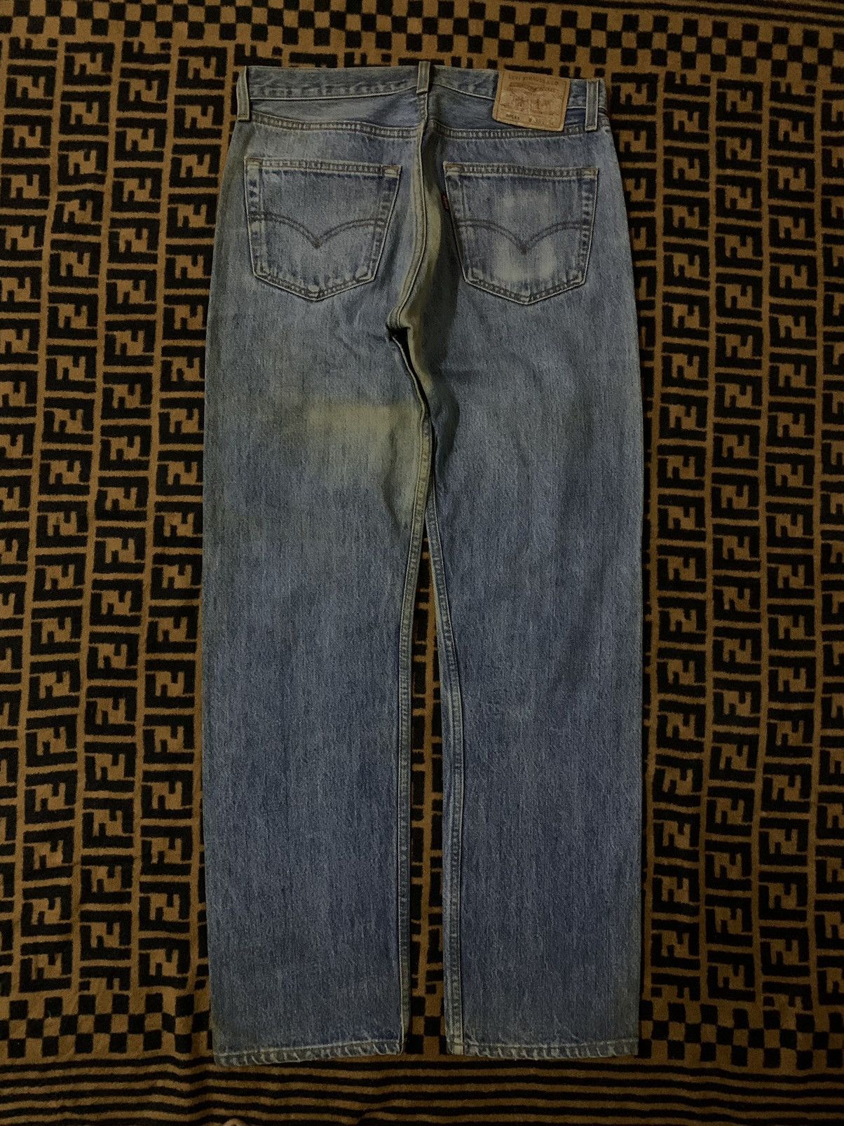 Levi's Vintage Clothing 💥Vintage 90s Levis 501xx Kurt Cobain Distressed Size US 31 - 3 Thumbnail