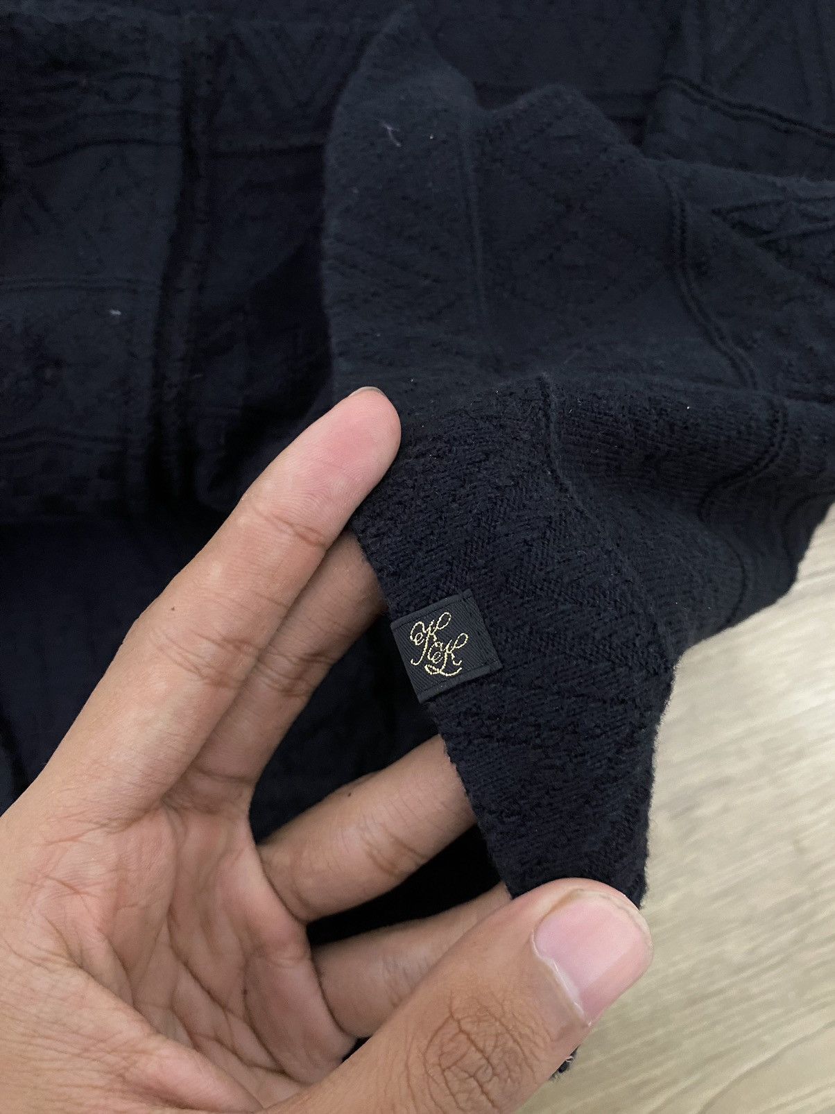 Karl Kani × Vintage 💥All Black💥Karl Kani Sweatshirt Cardigan Size US M / EU 48-50 / 2 - 11 Thumbnail