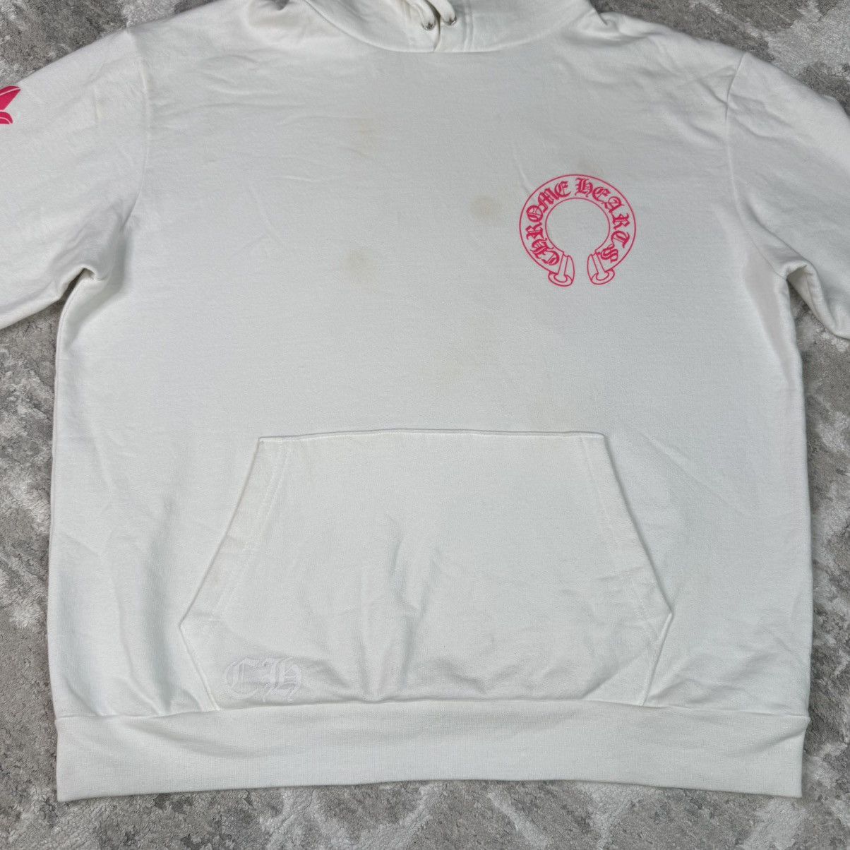 Chrome Hearts Pink floral horseshoe pullover hoodie Size US S / EU 44-46 / 1 - 9 Thumbnail