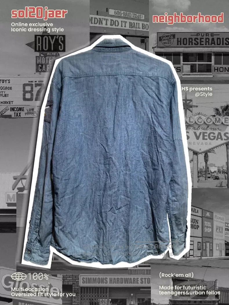 Neighborhood Neighborhood Denim Shirt Size US M / EU 48-50 / 2 - 3 Thumbnail