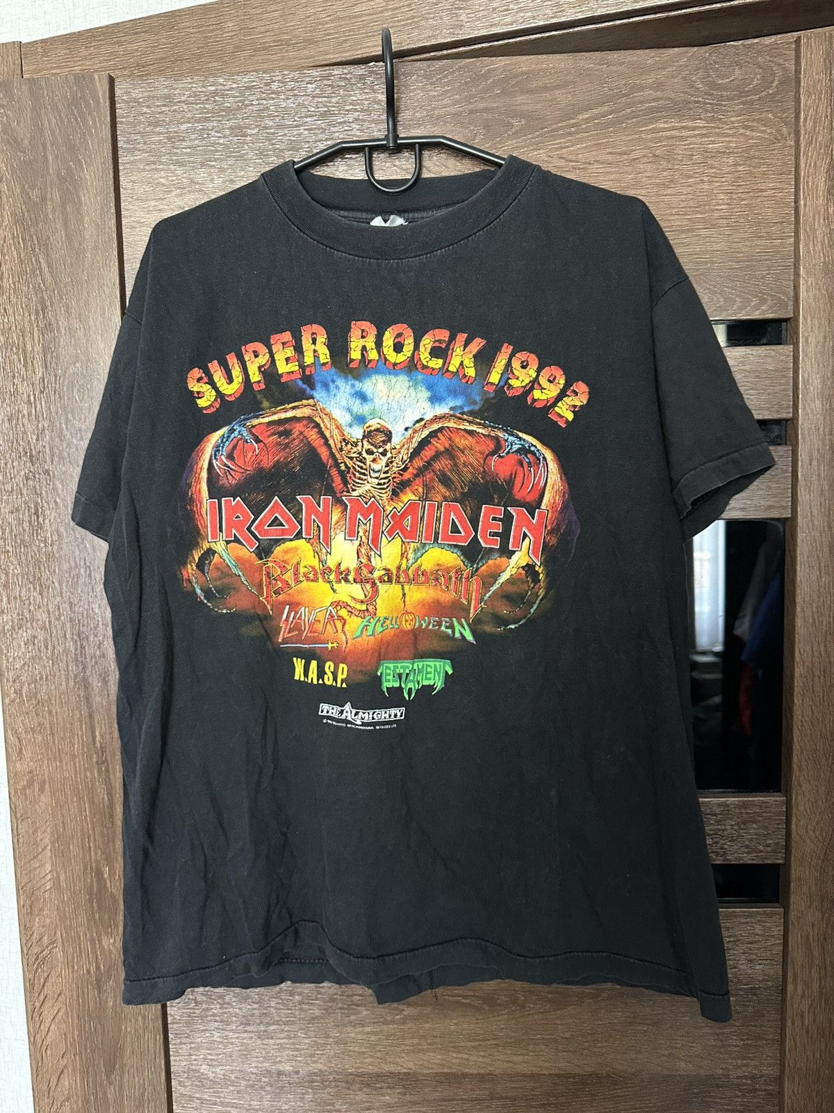 Band Tees 1992 Super Rock Mannheim Vintage Band T-Shirt Tee Slayer Size US L / EU 52-54 / 3 - 2 Thumbnail