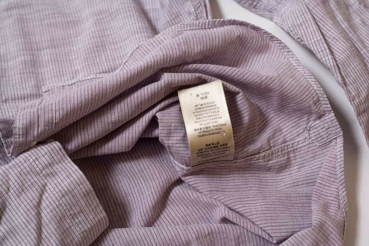 Burberry Burberry Brit Vertical Stripe Logo Cotton Shirt Size US L / EU 52-54 / 3 - 8 Thumbnail