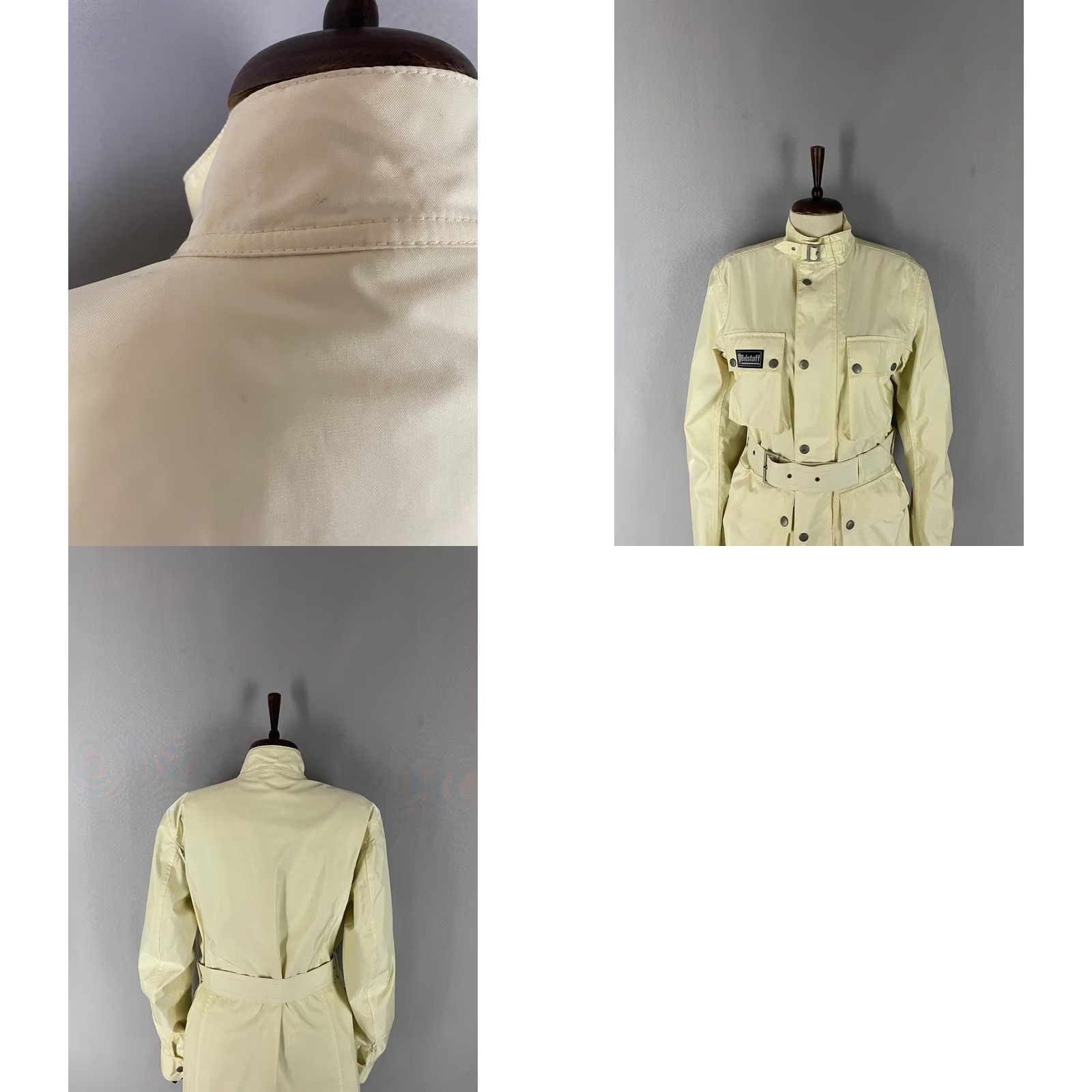 Belstaff Vintage Belstaff Rallymaster 350 Jacket Size 46 Beige Belted Motorcycle Womens Size ONE SIZE - 9 Thumbnail