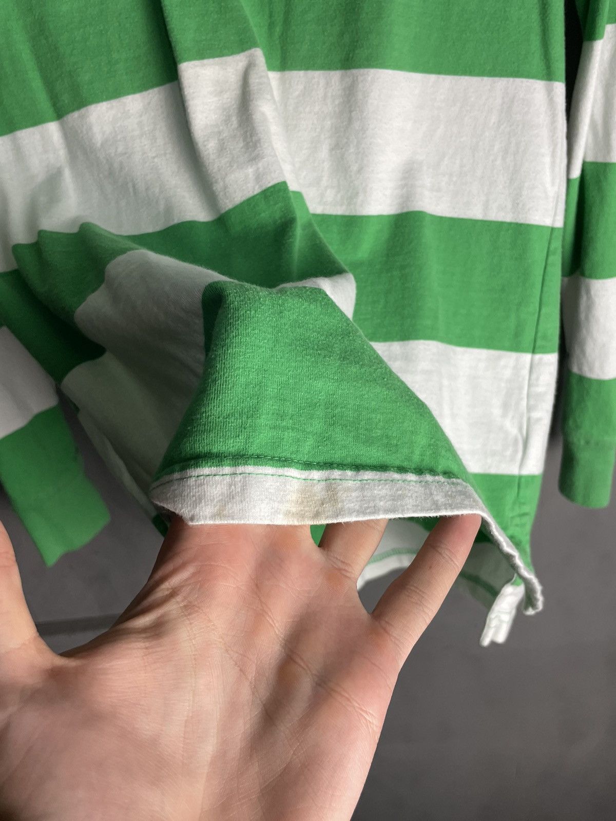 Polo Ralph Lauren Polo Ralph Lauren Vintage Stripped Rugby Long Sleeve Size US M / EU 48-50 / 2 - 4 Thumbnail