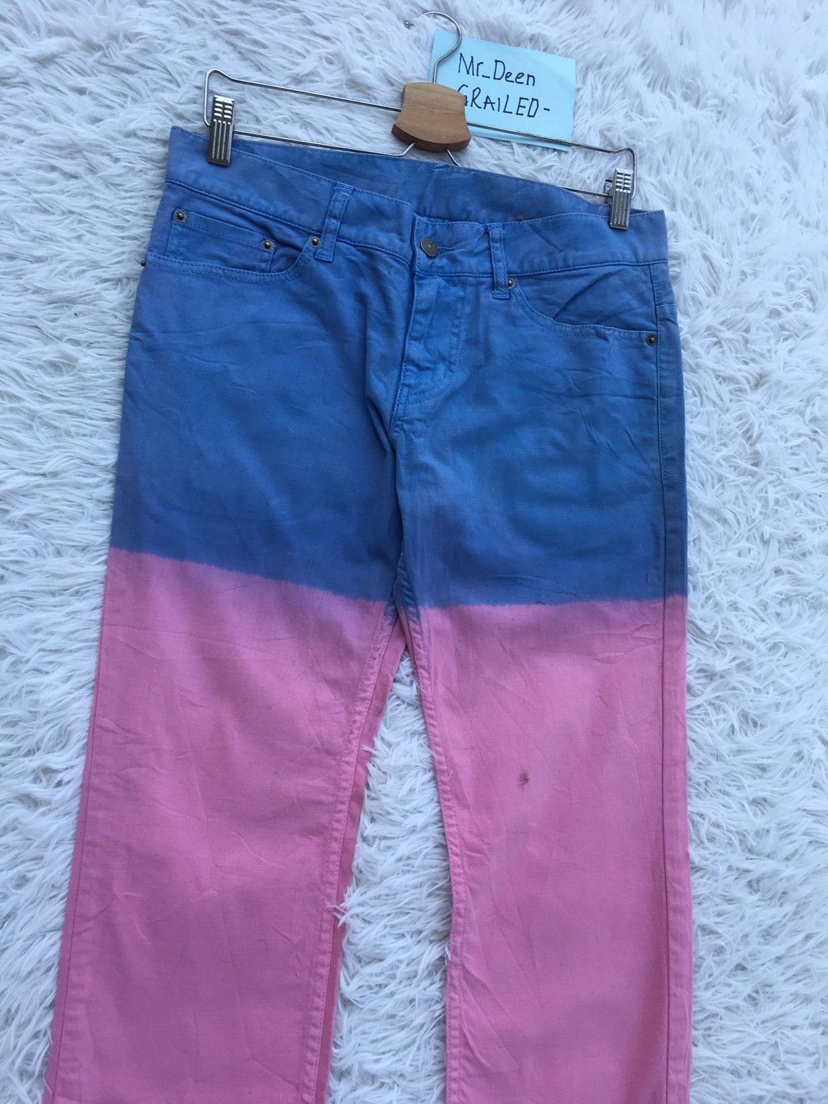 PPFM Rare Vintage PPFM Two Tone Jeans Size US 32 / EU 48 - 6 Thumbnail