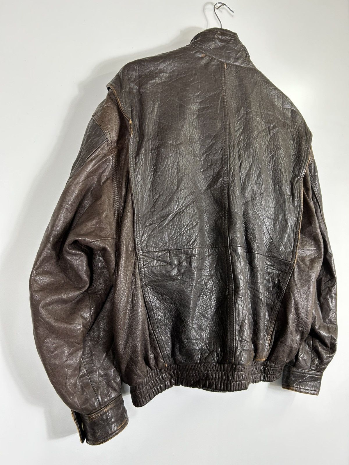 Leather ⚡️Vintage Vino-Ranche Leather Bomber Jacket Size US L / EU 52-54 / 3 - 13 Thumbnail