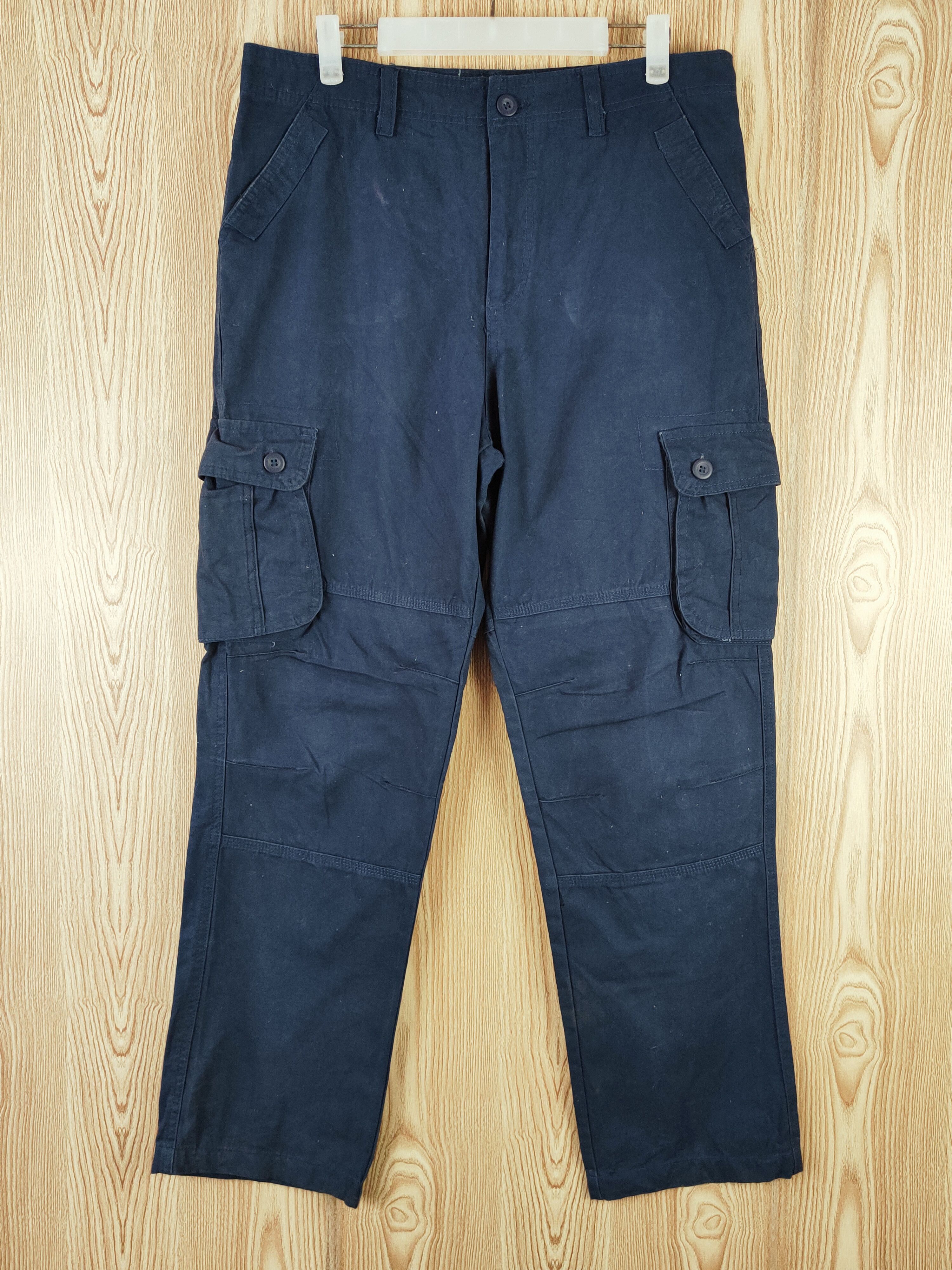 Japanese Brand Japanese Brand Navy Multipocket Tactical Cargo Pants #W018 Size US 34 / EU 50 - 1 Thumbnail