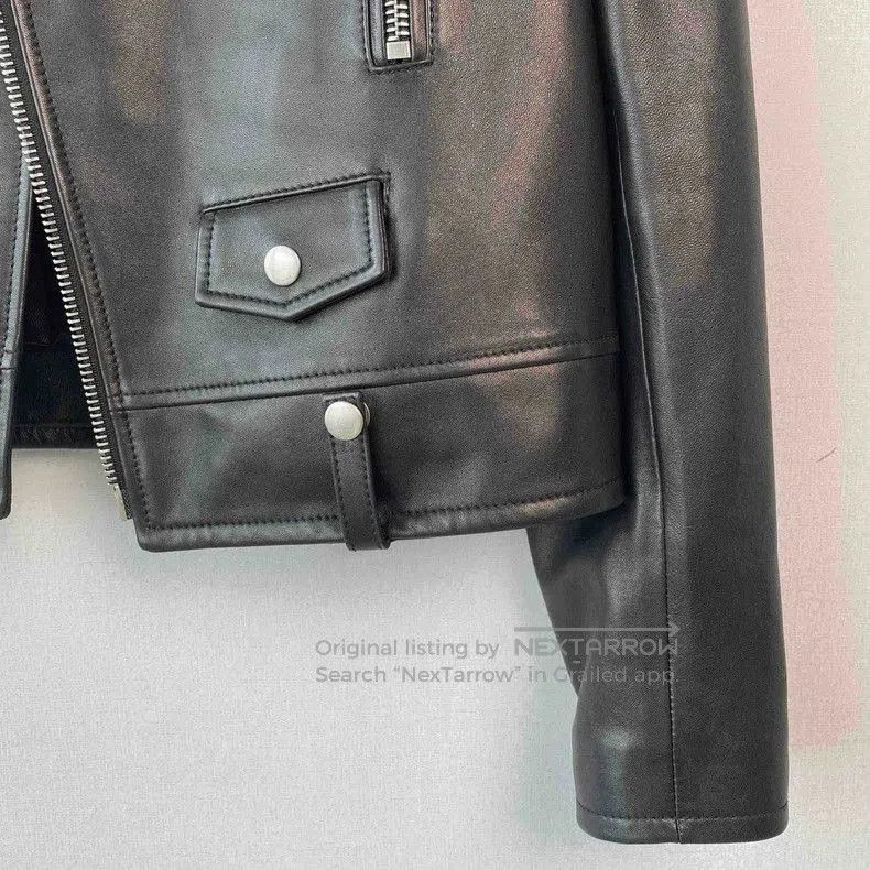 Saint Laurent Paris Saint Laurent Leather Moto Jacket. Size US L / EU 52-54 / 3 - 5 Thumbnail