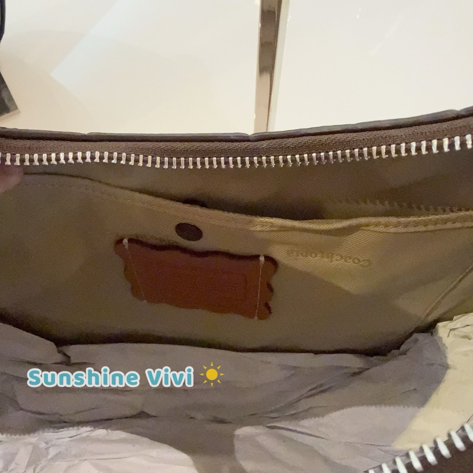 Coach NWT Coach Large Crescent Shoulder Bag Leather CCM66 Maple Size ONE SIZE - 5 Thumbnail