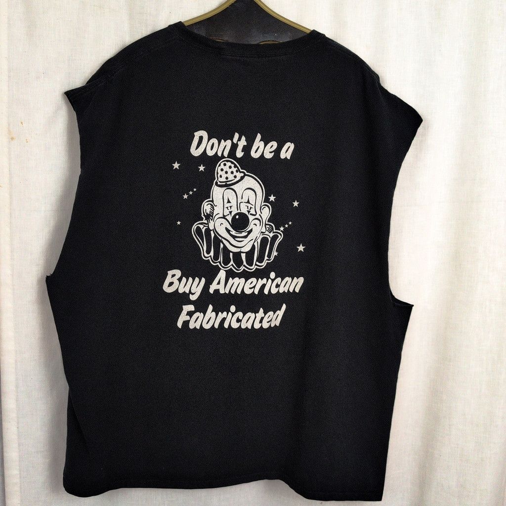 Vintage Vintage Buy American Fabricated; Novel Iron Sleeveless Shirt Size US XXL / EU 58 / 5 - 1 Thumbnail