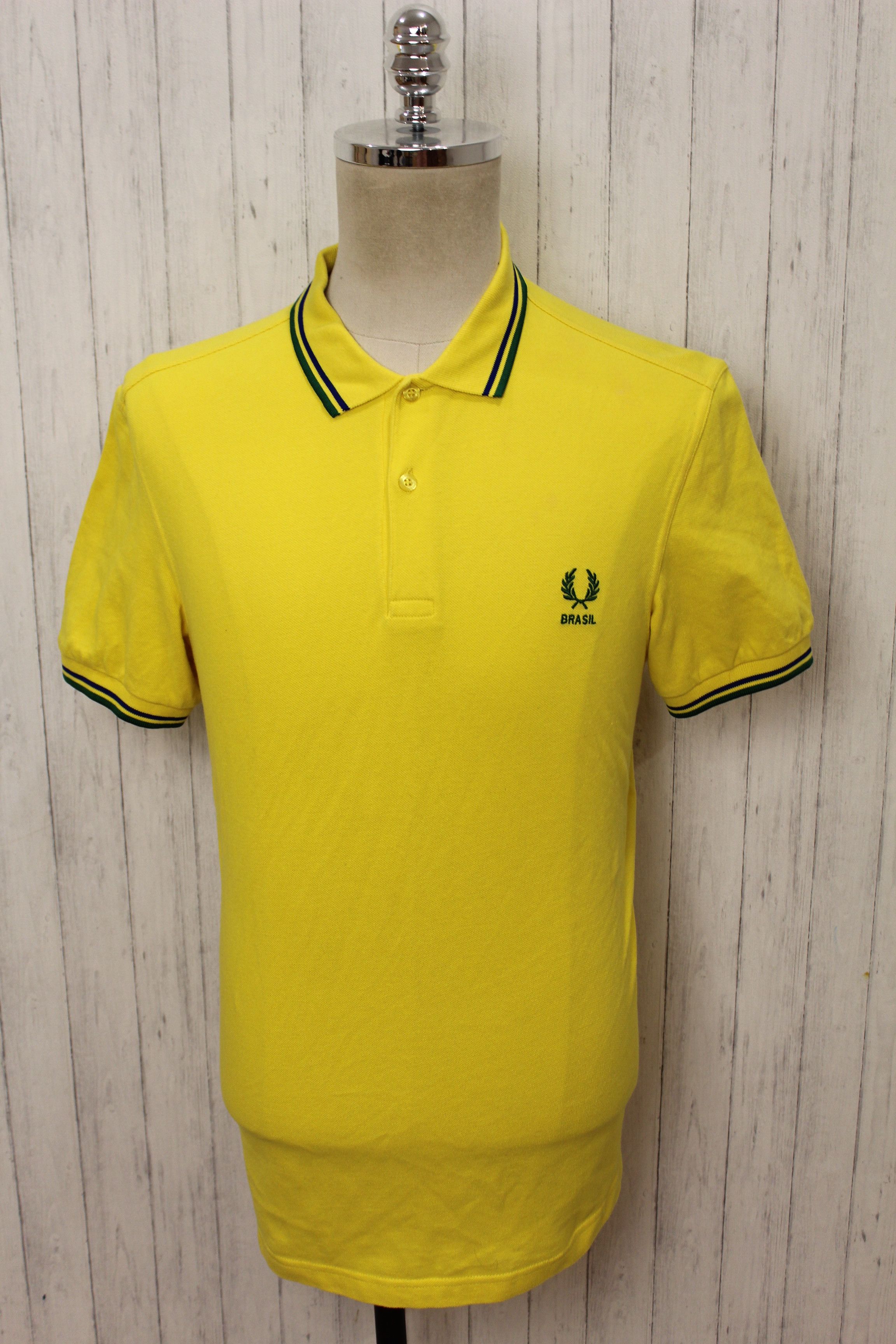 Fred Perry Fred Perry Brazil Short Sleeve Yellow Polo Shirt Size US L / EU 52-54 / 3 - 3 Thumbnail
