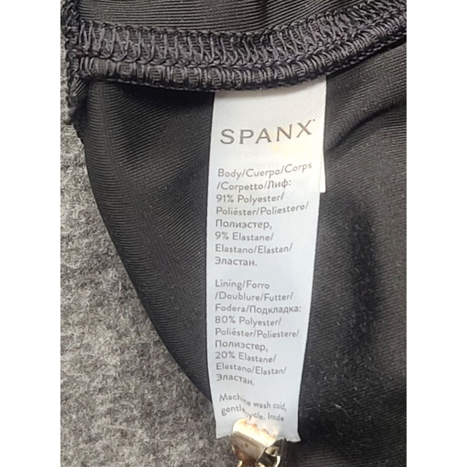 Spanx Spanx Velvet Leggings Women’s M Regular Black High Rise Shaping Slimming Ankle Inseam 29” Polyester Spandex Day Go Out Dance Yoga Shirt? Size 32" / US 10 / IT 46 - 6 Thumbnail
