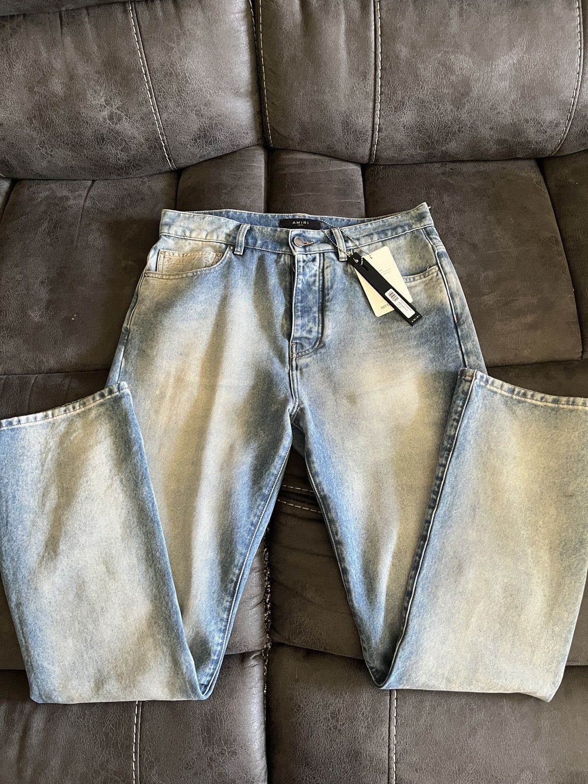 Amiri AMIRI MA Quad Cuff Straight Denim Jean sz31 Size US 31 - 1 Thumbnail
