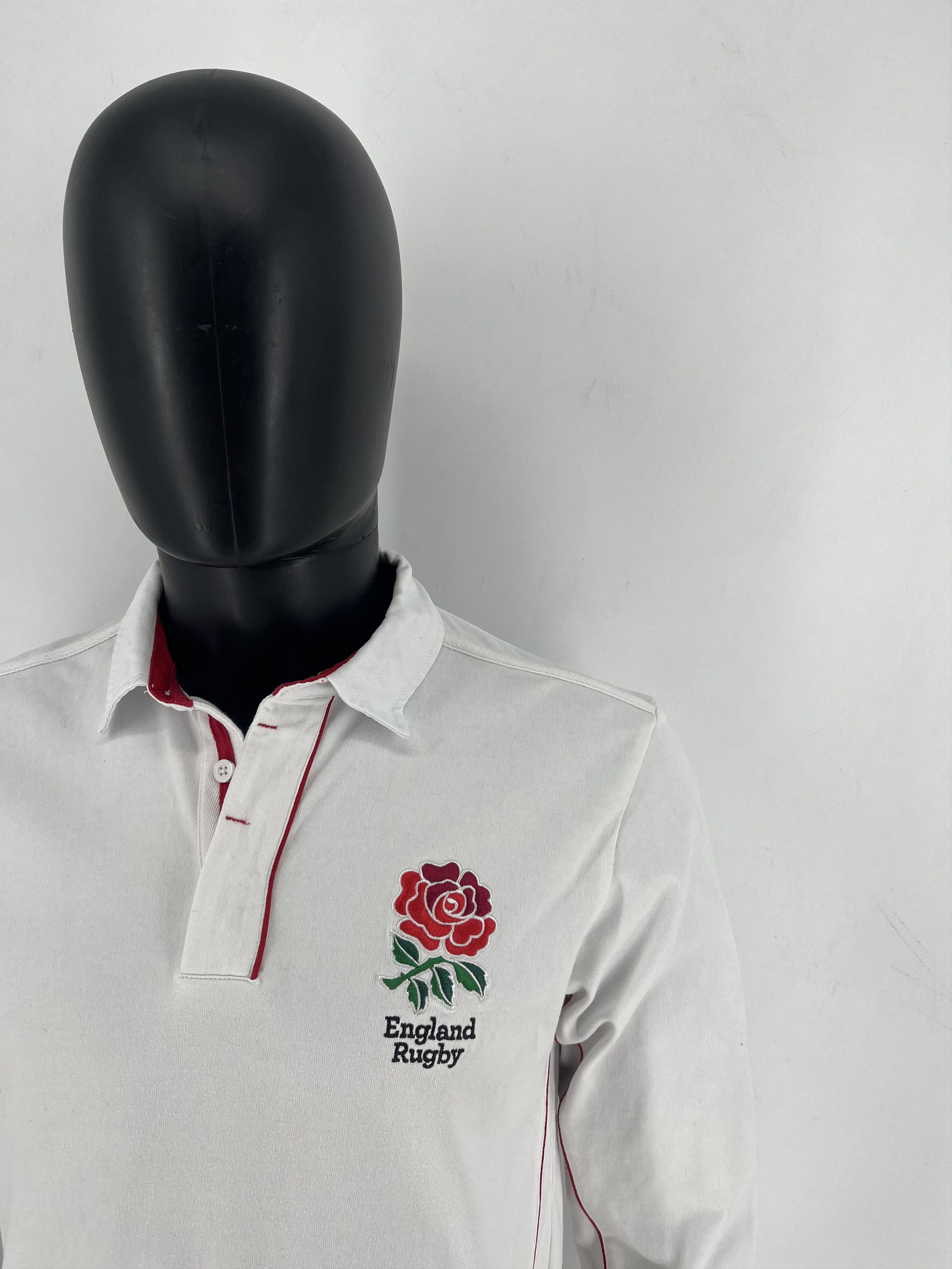 Sports Specialties RFU England Rugby Men's Jersey/ Polo Shirt Embroidered Badge Size US M / EU 48-50 / 2 - 6 Thumbnail